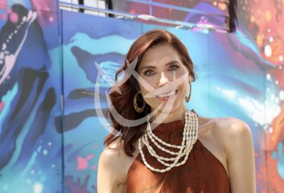 Lorena Meritano en locación