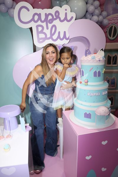 Chiquibaby e hija de cumpleaños