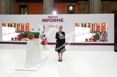 Claudia Sheinbaum da 1er informe