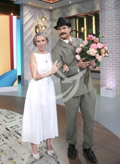 El Profesor Jirafales con Florinda
