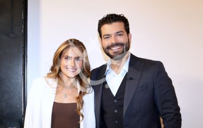 Adrián Di Monte y novia en DA