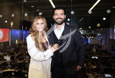Adrián Di Monte y novia en DA