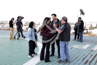 Arap Bethke y Fátima Molina en locación