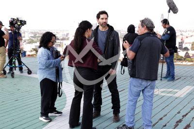 Arap Bethke y Fátima Molina en locación