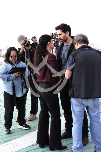 Arap Bethke y Fátima Molina en locación