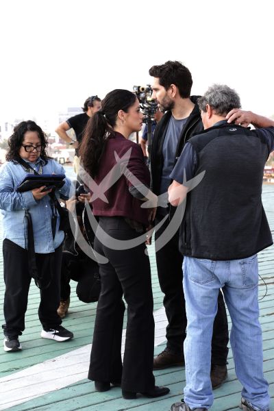 Arap Bethke y Fátima Molina en locación