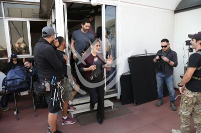 Arap Bethke y Fátima Molina en locación