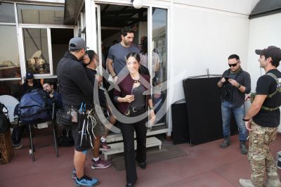 Arap Bethke y Fátima Molina en locación