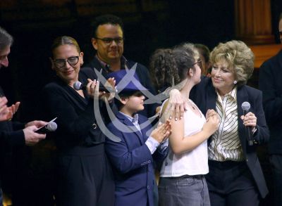 Angélica Vale e hijos con El Fantasma