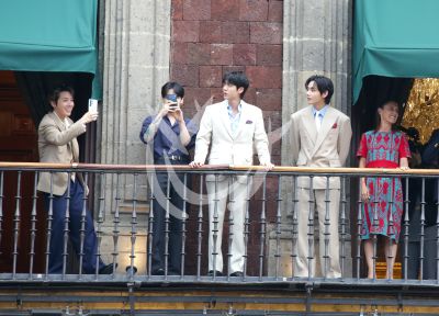 BTS con la presidenta