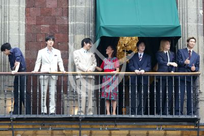 BTS con la presidenta