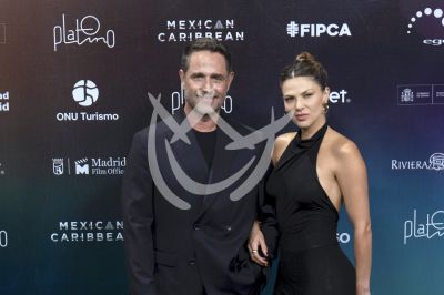 Michel Brown y Margarita Muñoz en los Platino