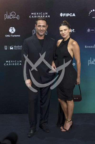 Michel Brown y Margarita Muñoz en los Platino