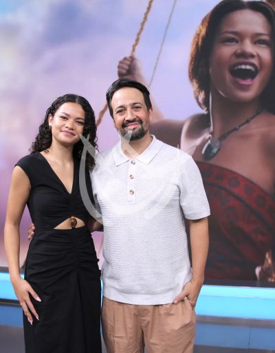 Lin Manuel con Moana visita LVDLM