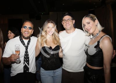 Pancheri y esposa, La Bronca y Josh con Zerboni