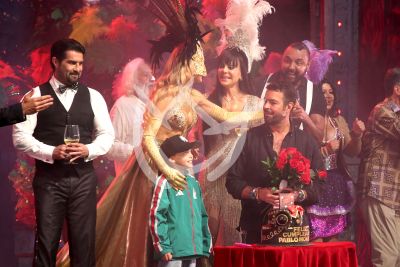 Marjorie de Sousa e hijo al cumple