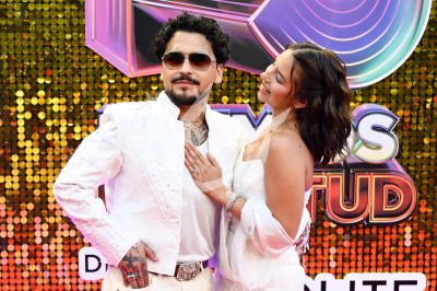 Christian Nodal y Ángela Aguilar en PJ 2026
