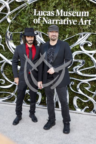 Robert Rodríguez e hijo