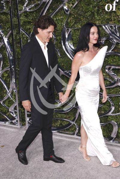 Justin Tredau y Katy Perry en el Lucas Museum