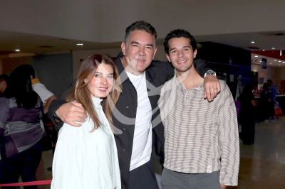 Santamarina con Mayrín e hijo al Sabor