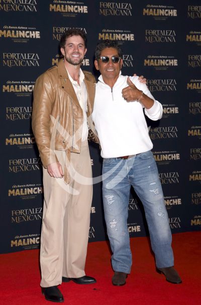 Jorge y Federico con La Malinche